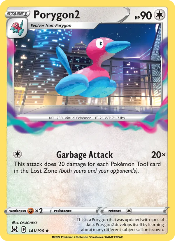 Porygon2 #141 – Lost Origin card