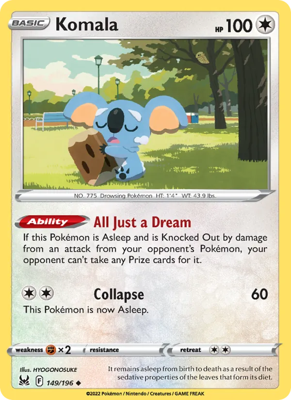 Komala #149 – Lost Origin card
