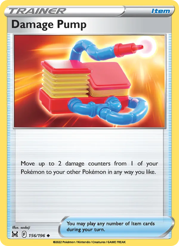 Damage Pump #156 – Lost Origin card