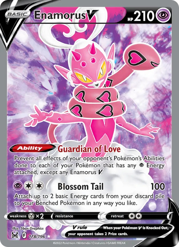 Enamorus V #178 – Lost Origin card