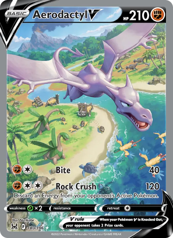 Aerodactyl V #180 – Lost Origin card
