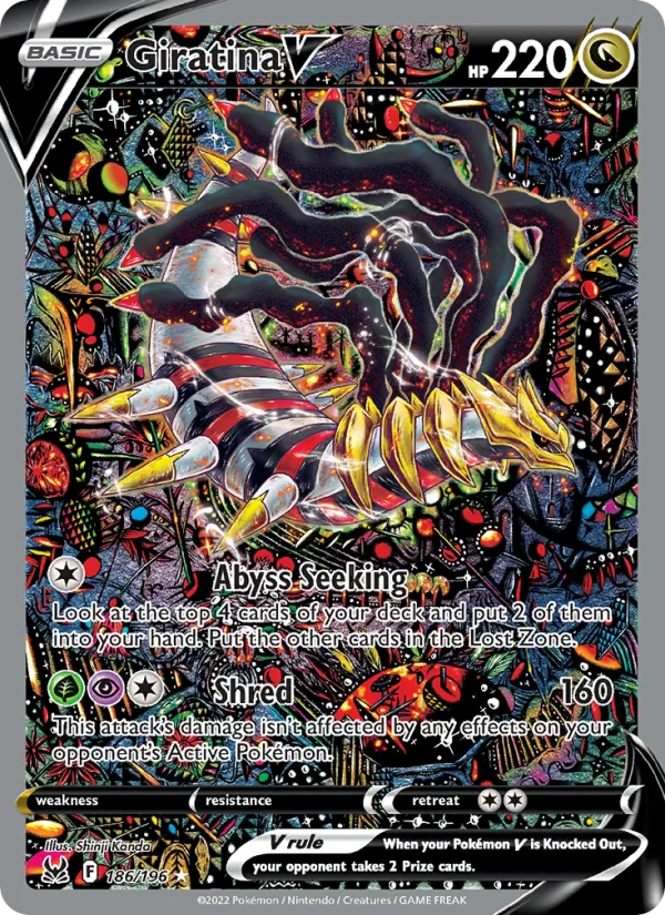 Giratina V #186 – Lost Origin card