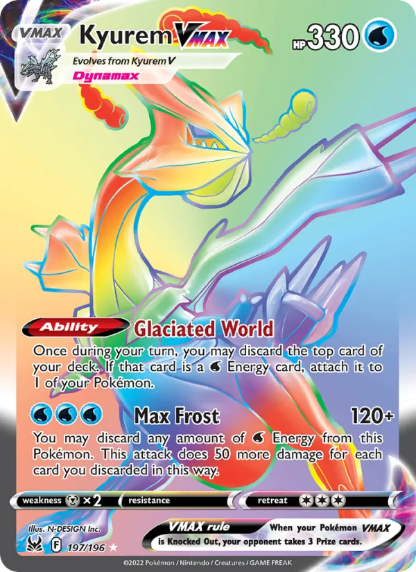 Kyurem VMAX #197 – Lost Origin card