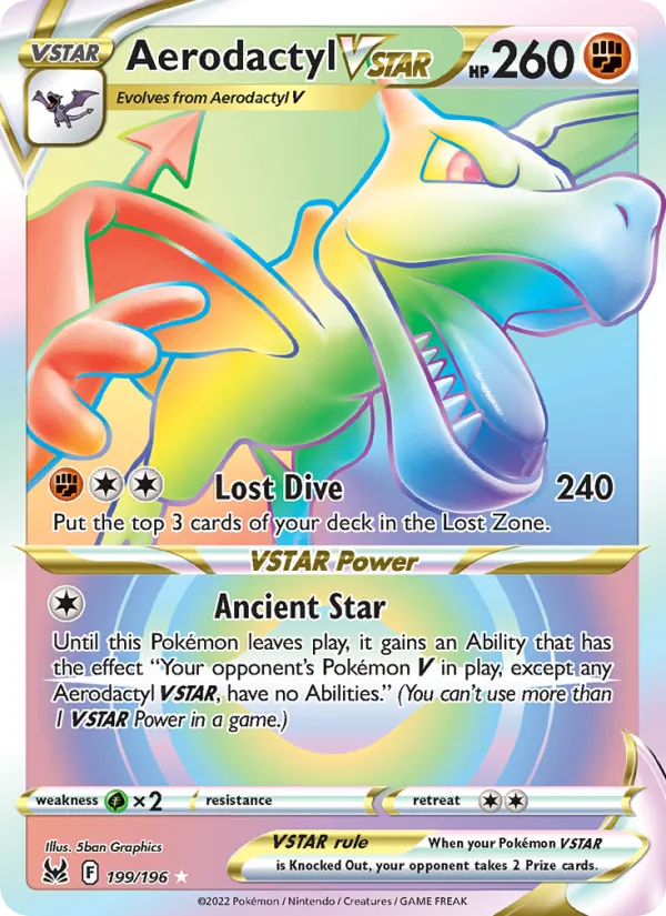 Aerodactyl VSTAR #199 – Lost Origin card
