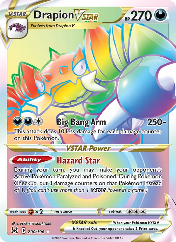 Drapion VSTAR #200 – Lost Origin card