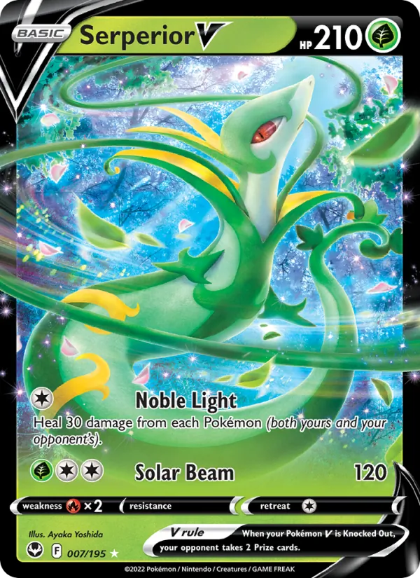 Serperior V #007 – Silver Tempest card