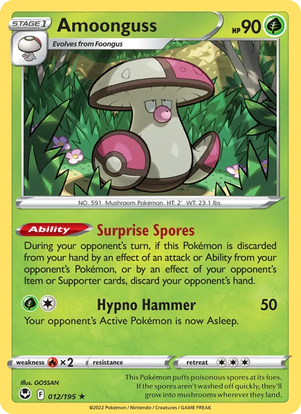 Amoonguss #012 – Silver Tempest card