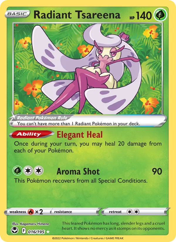 Radiant Tsareena #016 – Silver Tempest card