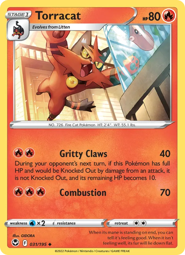 Torracat #031 – Silver Tempest card