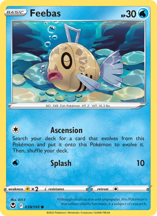 Feebas #039 – Silver Tempest card