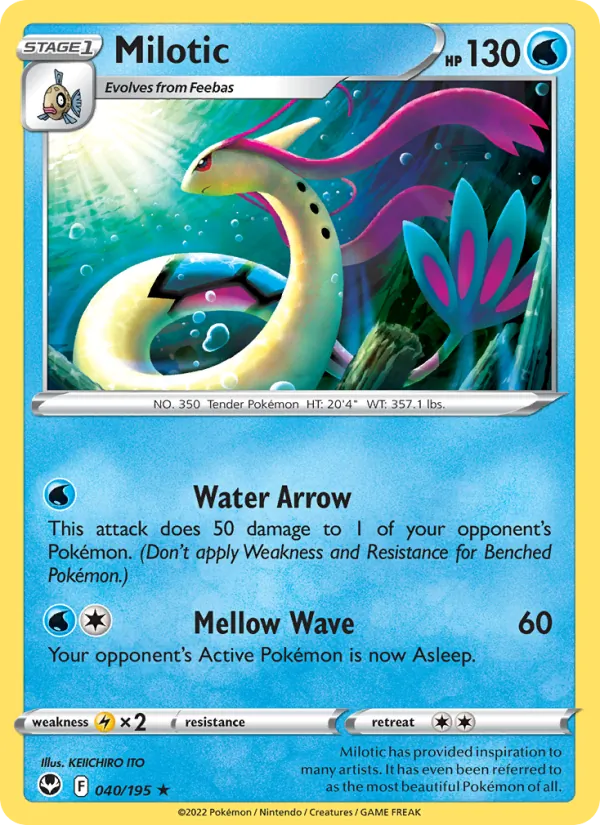 Milotic #040 – Silver Tempest card