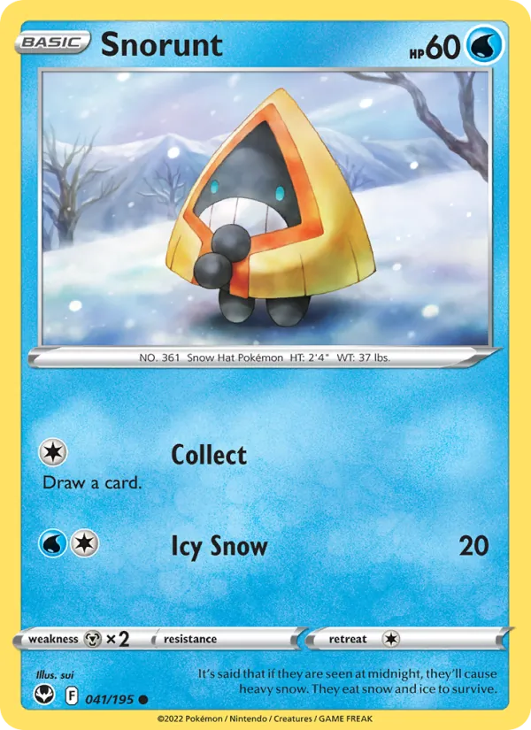 Snorunt #041 – Silver Tempest card