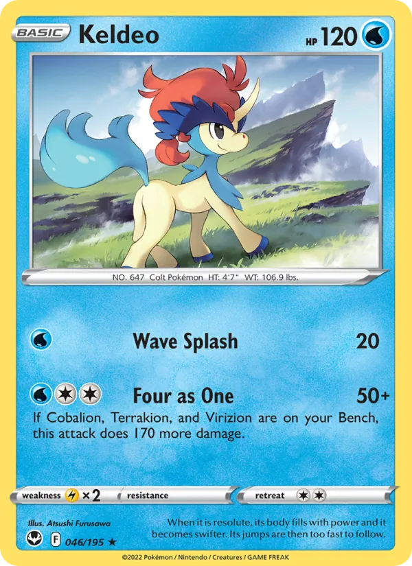 Keldeo #046 – Silver Tempest card