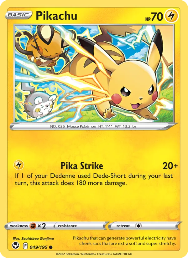 Pikachu #049 – Silver Tempest card
