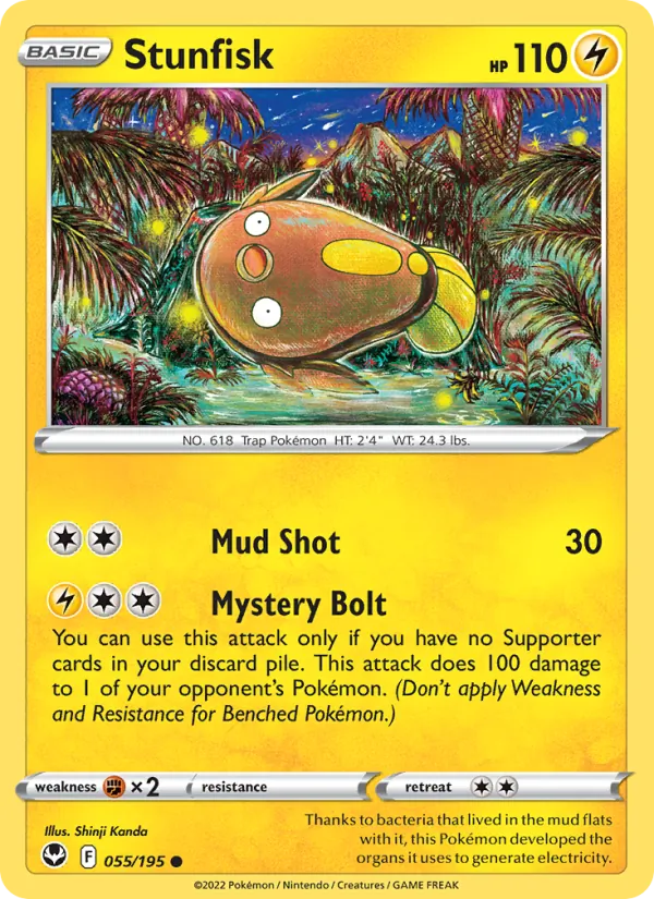 Stunfisk #055 – Silver Tempest card
