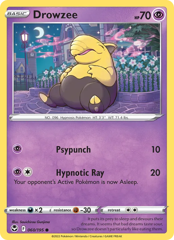 Drowzee #060 – Silver Tempest card