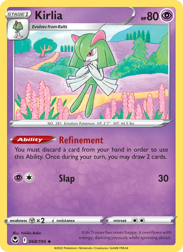 Kirlia #068 – Silver Tempest card
