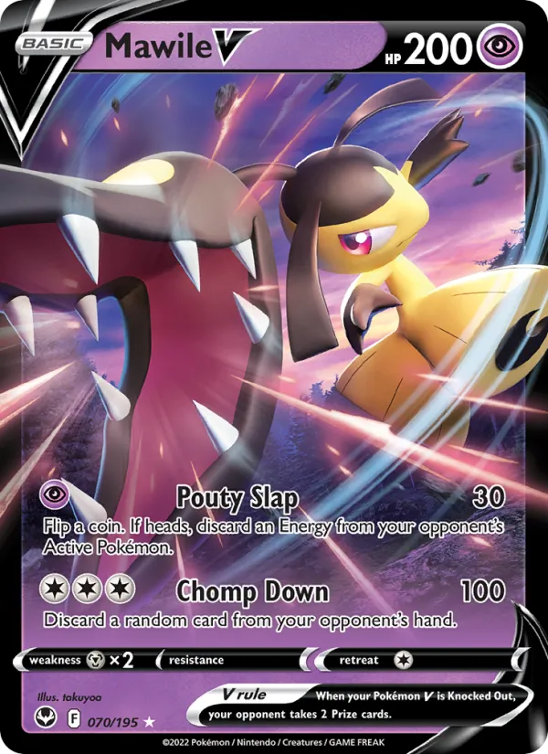 Mawile V #070 – Silver Tempest card