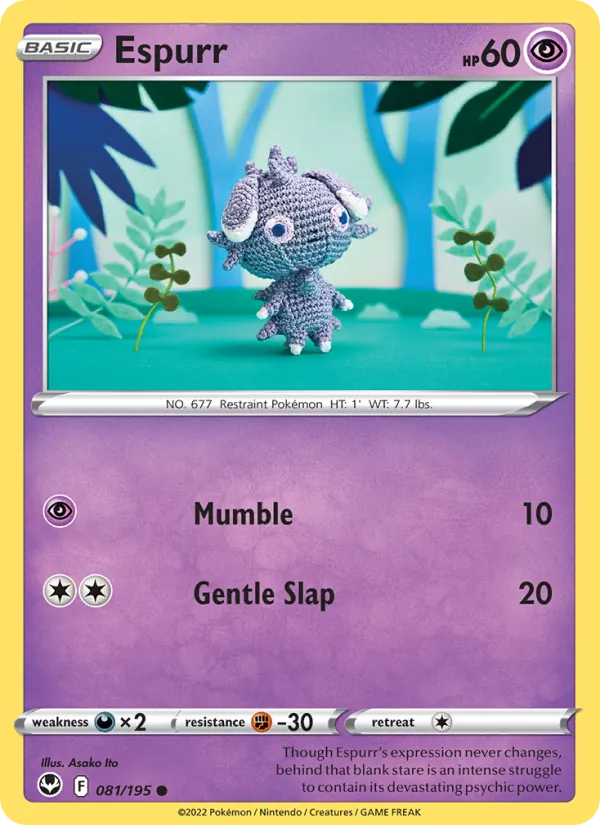 Espurr #081 – Silver Tempest card