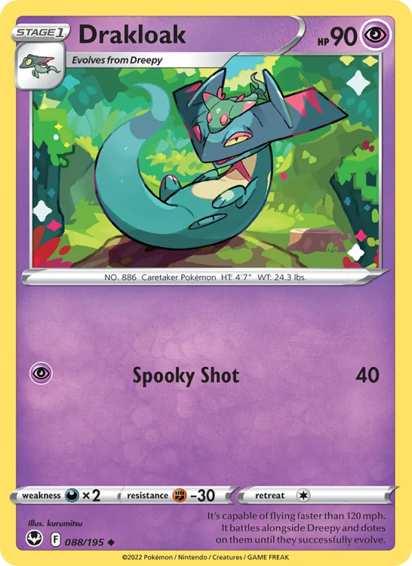 Drakloak #088 – Silver Tempest card