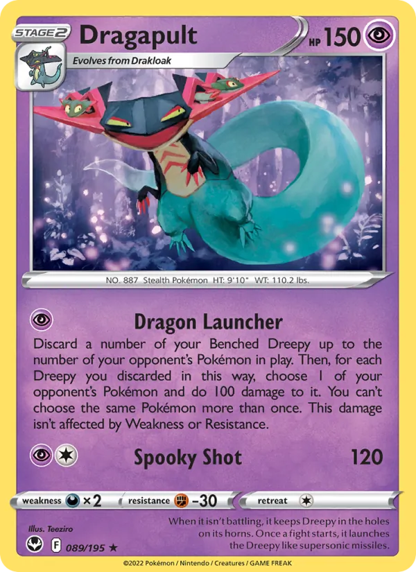 Dragapult #089 – Silver Tempest card