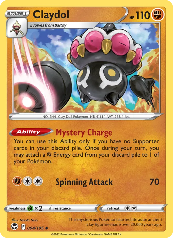 Claydol #094 – Silver Tempest card