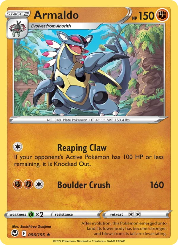 Armaldo #096 – Silver Tempest card