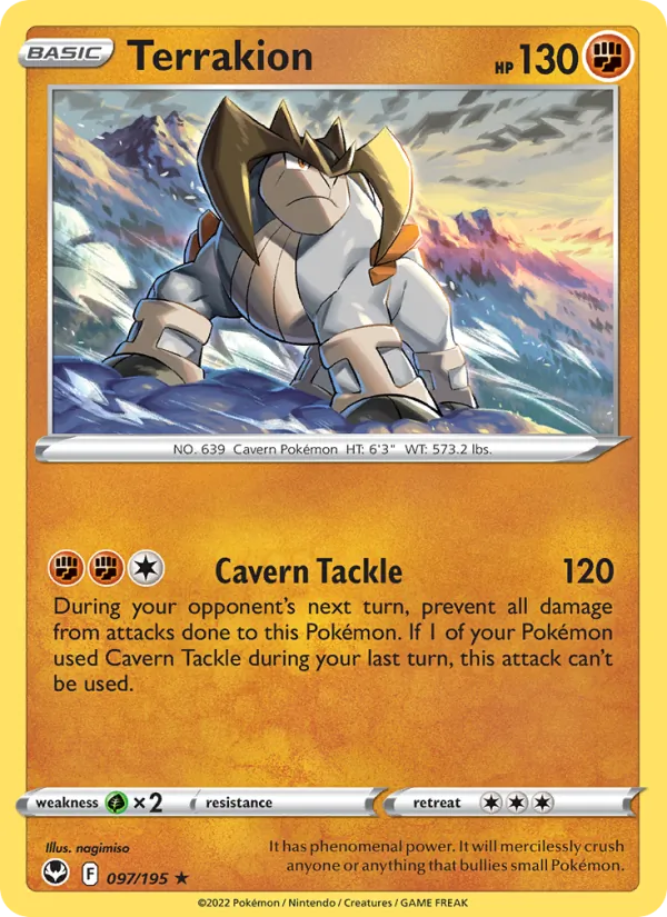 Terrakion #097 – Silver Tempest card