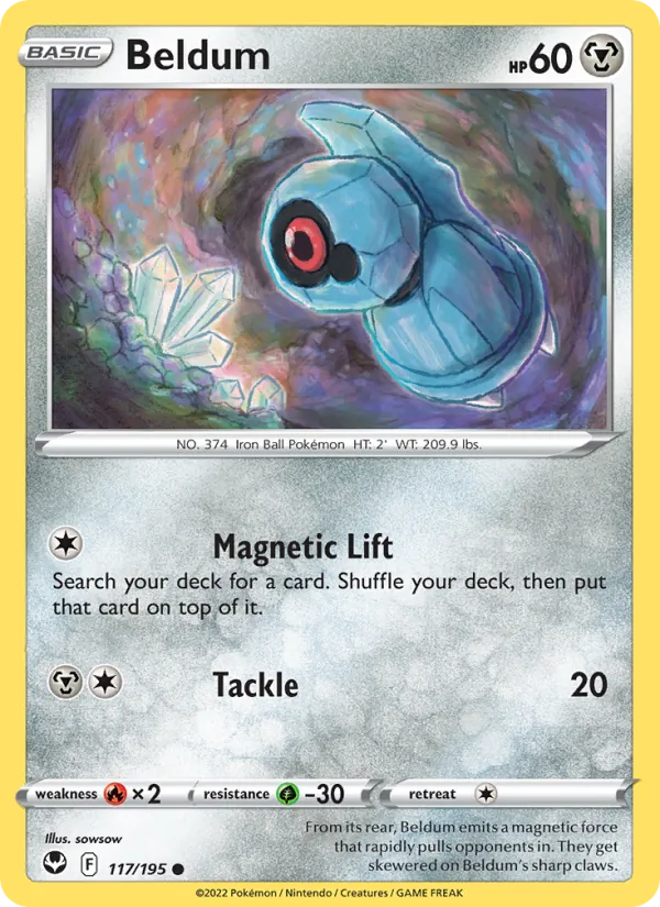 Beldum #117 – Silver Tempest card