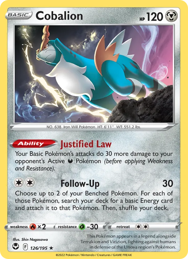 Cobalion #126 – Silver Tempest card