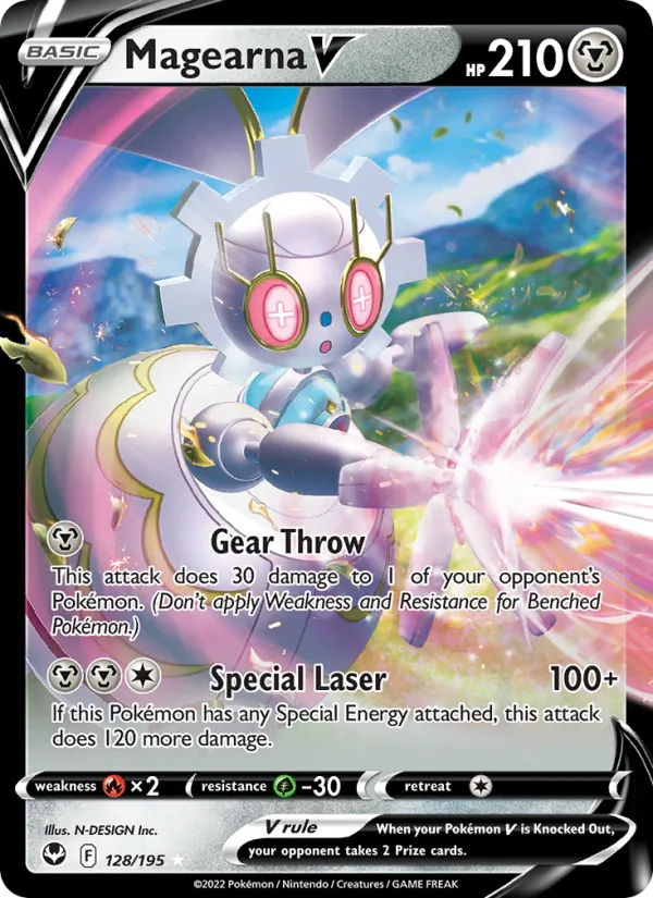 Magearna V #128 – Silver Tempest card