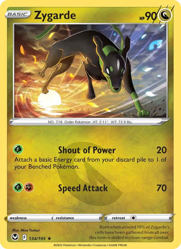 Zygarde #134 – Silver Tempest card