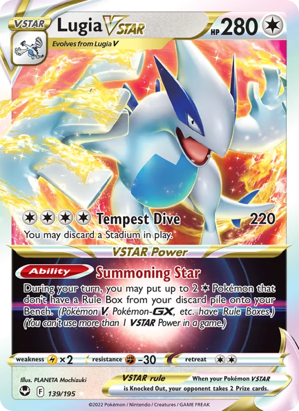 Lugia VSTAR #139 – Silver Tempest card