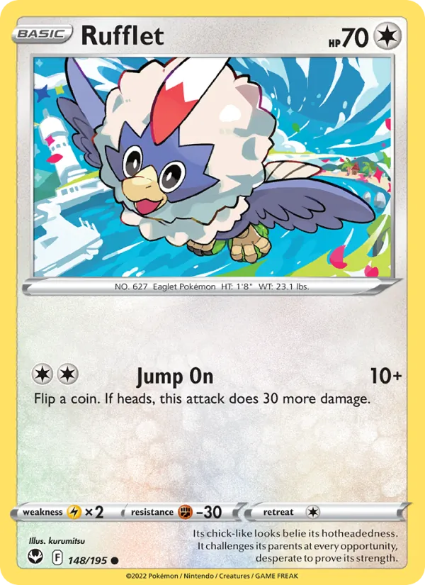 Rufflet #148 – Silver Tempest card
