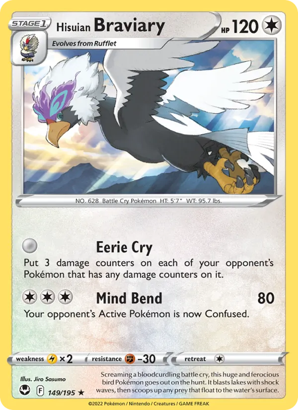 Hisuian Braviary #149 – Silver Tempest card