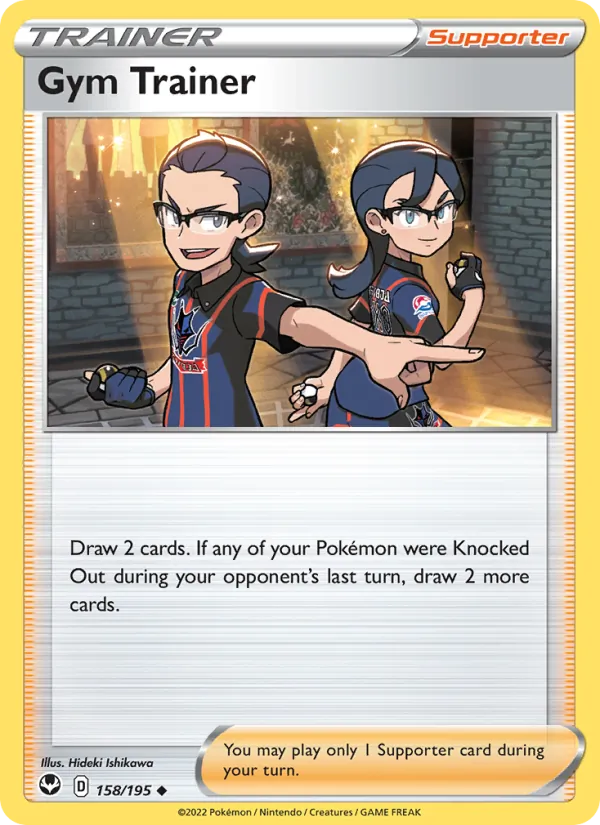 Gym Trainer #158 – Silver Tempest card