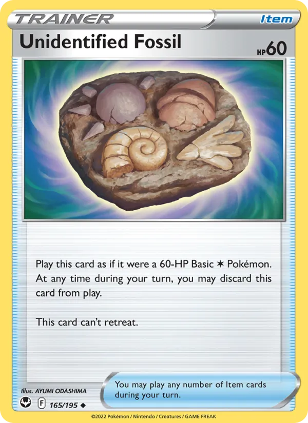 Unidentified Fossil #165 – Silver Tempest card