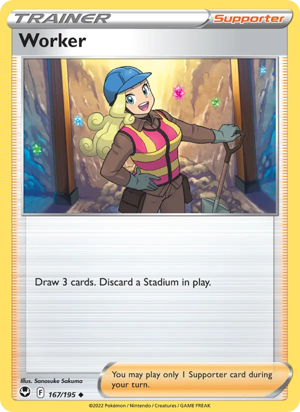 Worker #167 – Silver Tempest card