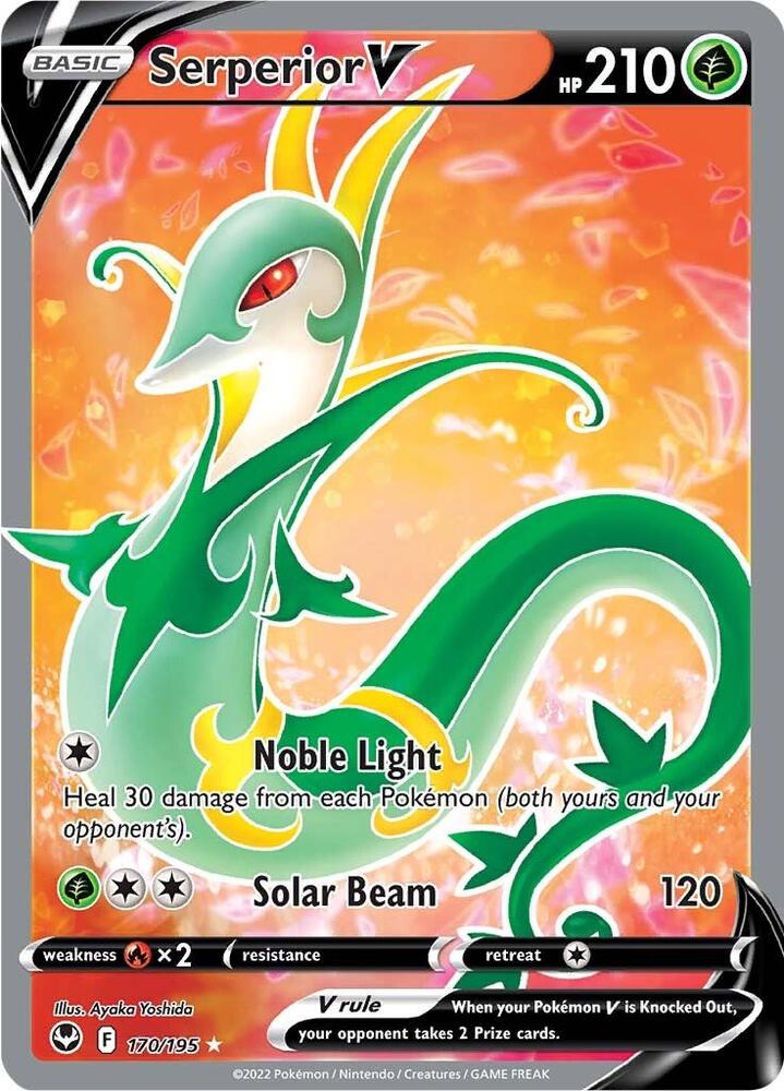 Serperior V #170 – Silver Tempest card