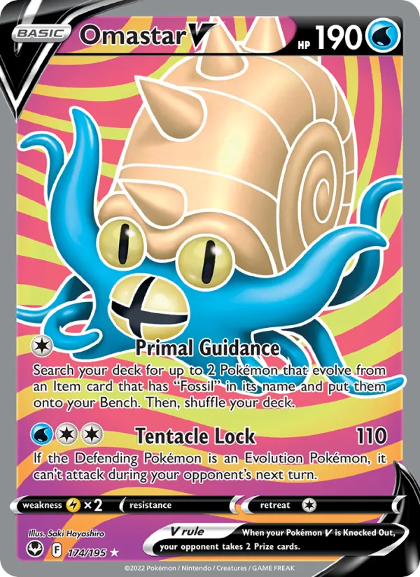Omastar V #174 – Silver Tempest card