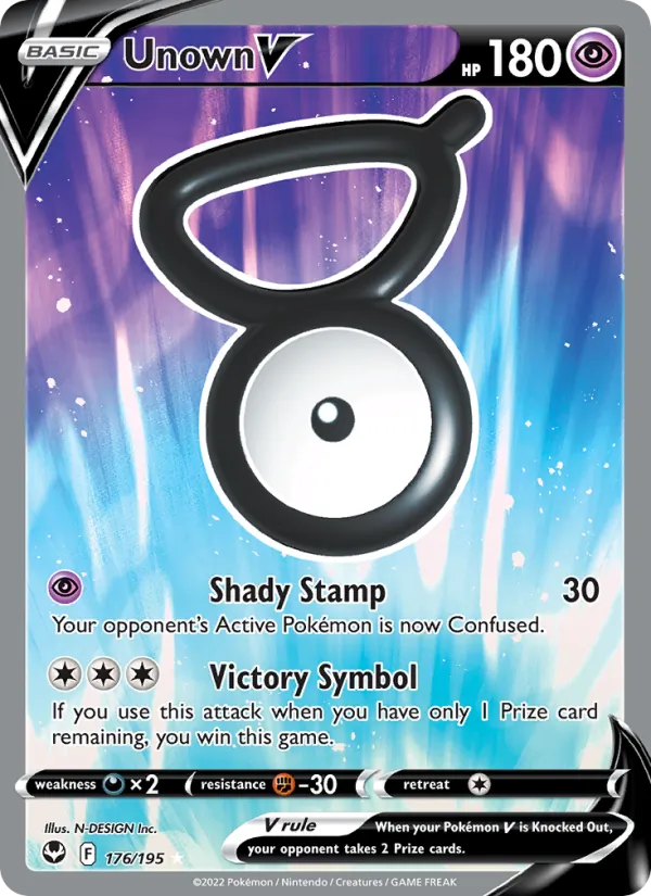 Unown V #176 – Silver Tempest card