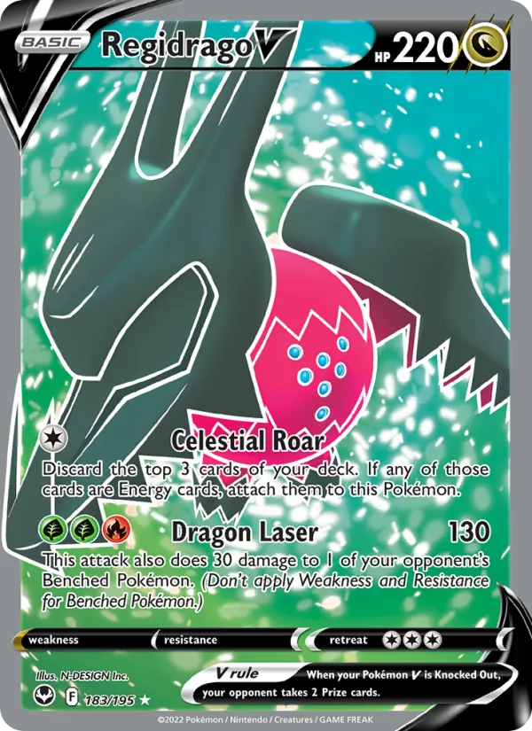 Regidrago V #183 – Silver Tempest card