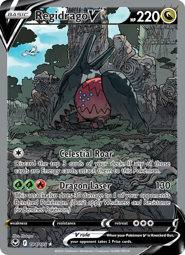 Regidrago V #184 – Silver Tempest card