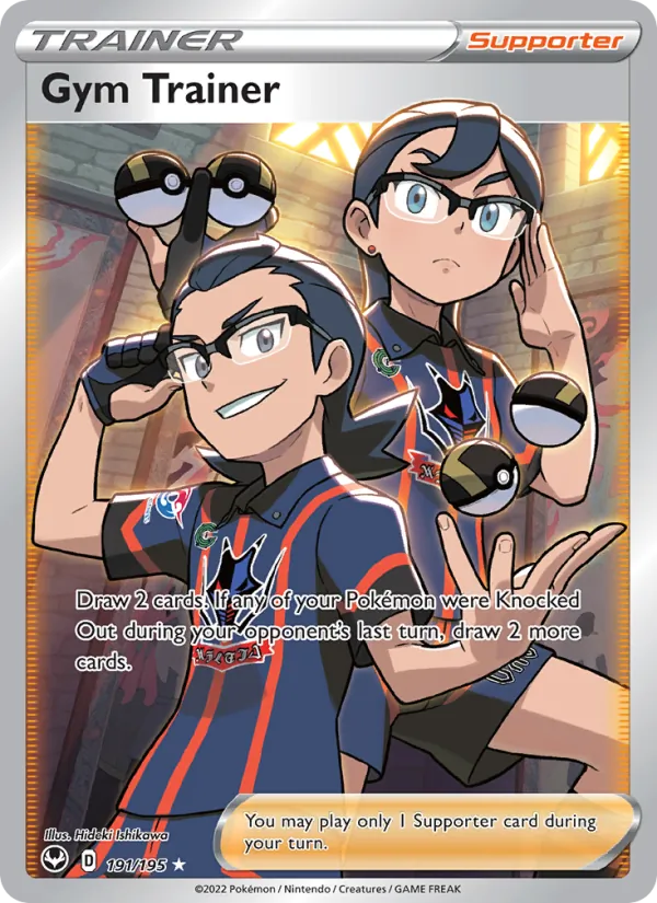 Gym Trainer #191 – Silver Tempest card