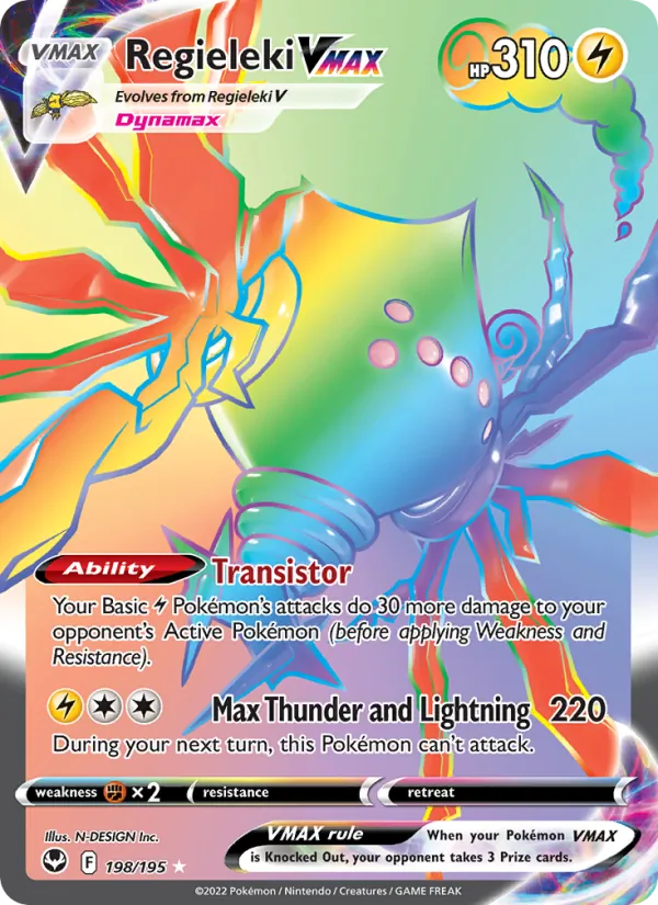 Regieleki VMAX #198 – Silver Tempest card