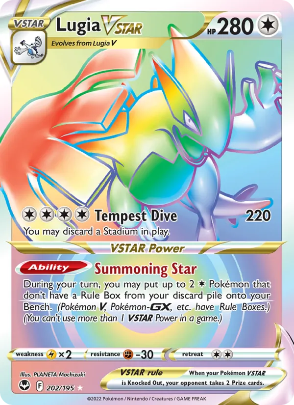 Lugia VSTAR #202 – Silver Tempest card