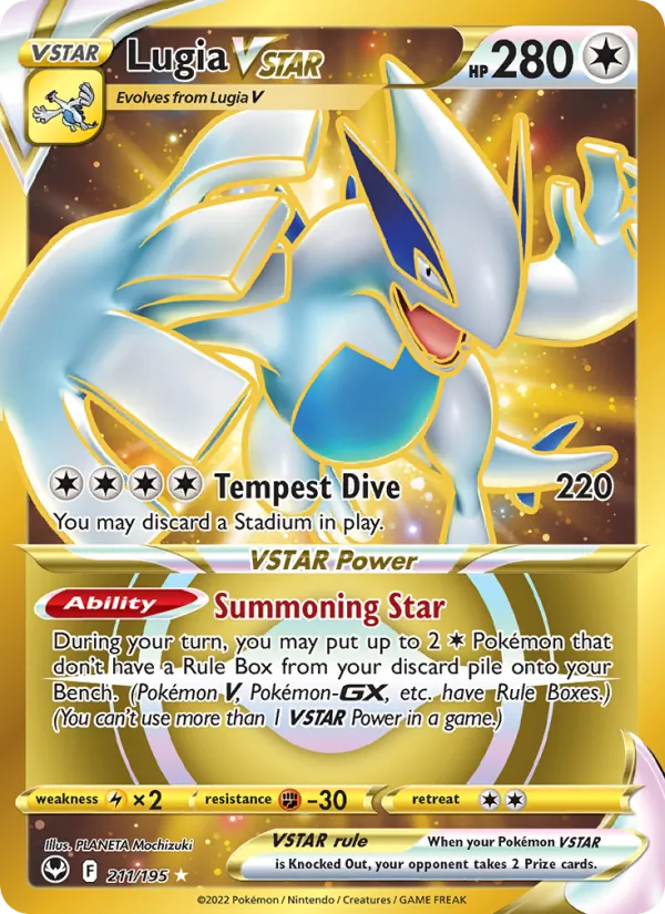 Lugia VSTAR #211 – Silver Tempest card