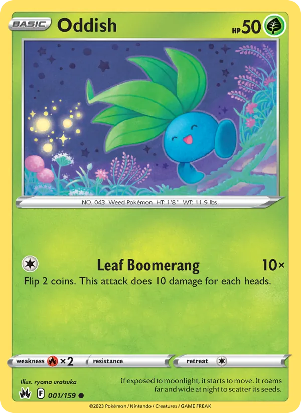 Oddish #001 – Crown Zenith card