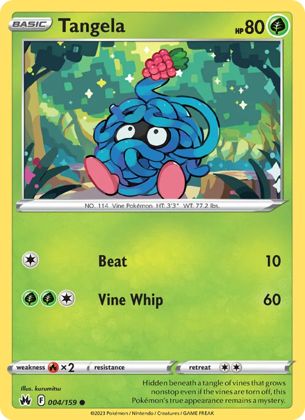 Tangela #004 – Crown Zenith card