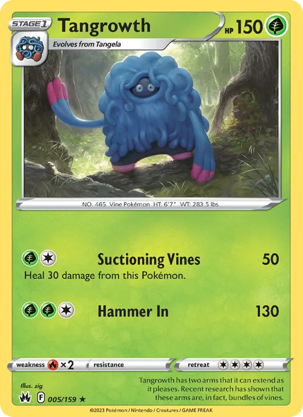 Tangrowth #005 – Crown Zenith card